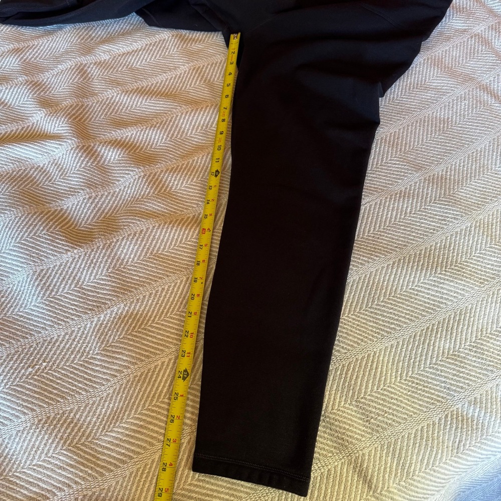 Athleta Altitude Tight Black Fleece Lined High Rise Leggings Womens XL 486203 - Picture 11 of 11